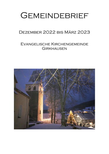 Gemeindebrief 12.22